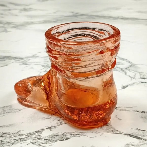 Degenhart Glass Hobo Boot Trinket Paperweight Toothpick Vtg - Picture 4 of 9